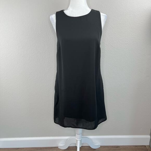 Nordstrom Rack Solid Little Black Dress Sleeveless Mini Sheath Small/Medium - Picture 13 of 13